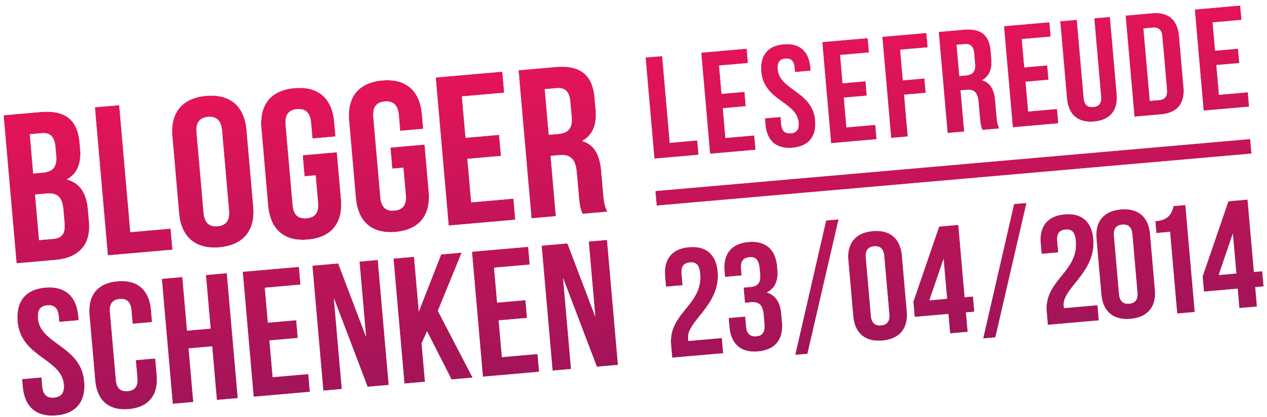 Logo Blogger schenken Lesefreude 2014