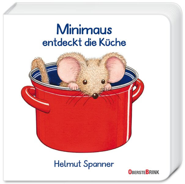 Pappbilderbuch von Helmut Spanner Minimaus entdeckt die Küche. Ausgezeichnet mit dem 10. Buchkönig Kinderbuchpreis