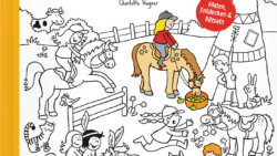 Pony Pauline - Abenteuer auf dem Pferdehof. Wimmelbuch zum Ausmalen und Rätseln