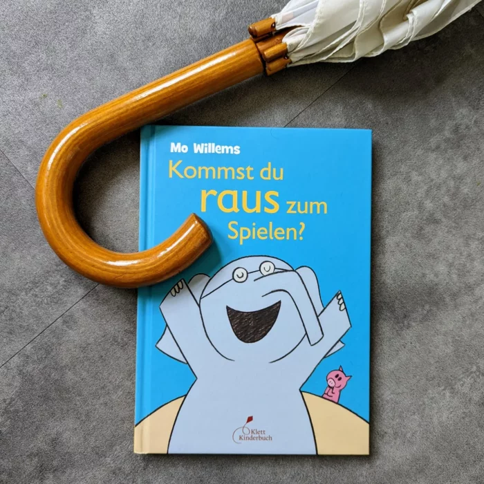 Mo Willems - Kommst du raus zum Spielen? Kinderbuch mit Regenschirm
